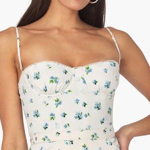 Underwire Watercolor Ditsy Corset